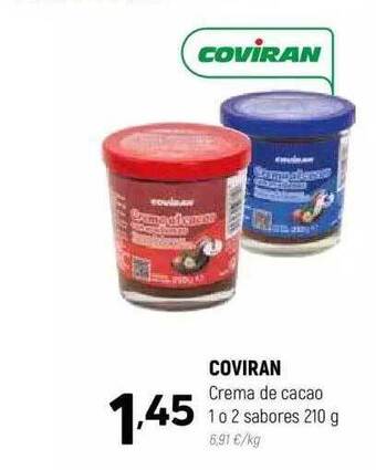 Coviran Coviran crema de cacao 1 o 2 sabores oferta