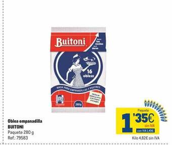 Makro Oblea empanadilla buitoni oferta