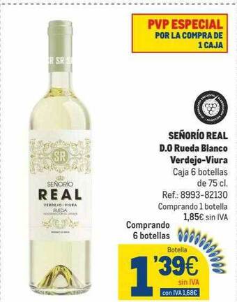 Makro Señorío real d.o rueda blanco verdejo-viura oferta