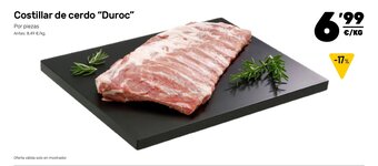 AhorraMas Costillar de cerdo "duroc" oferta