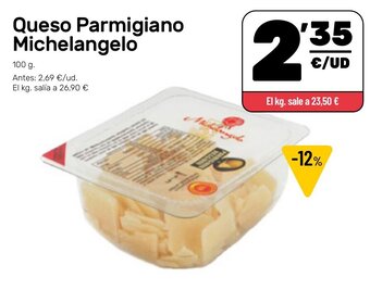AhorraMas Queso parmigiano michelangelo oferta