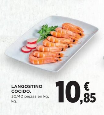 Hipercor Langostino cocido oferta