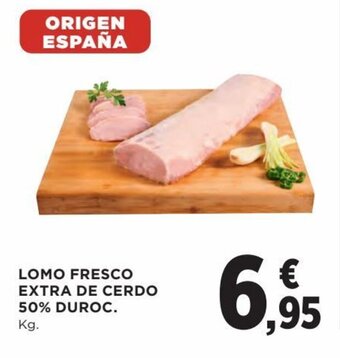 Hipercor Lomo fresco extra de cerdo 50% duroc. oferta
