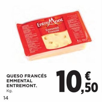 Hipercor Queso francés emmental entremont oferta