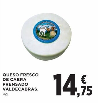 Hipercor Queso fresco de cabra prensado valdecabras oferta