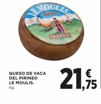 Hipercor Queso de vaca del pirineo LE MOULIS oferta
