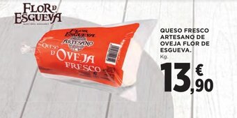 Hipercor Queso fresco artesano de oveja flor de esgueva oferta