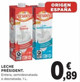 Hipercor Leche président oferta