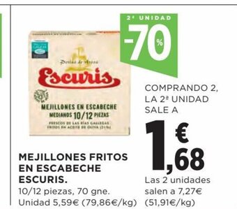 Hipercor Mejillones Fritos En Escabeche Escuris oferta