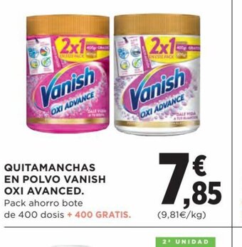Hipercor Quitamanchas En Polvo Vanish Oxi Avanced oferta
