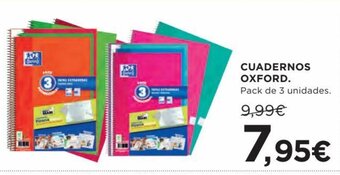 Hipercor Cuadernos Oxford oferta