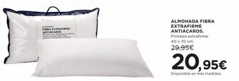 Almohada Fibra Extrafirme Antiácaros