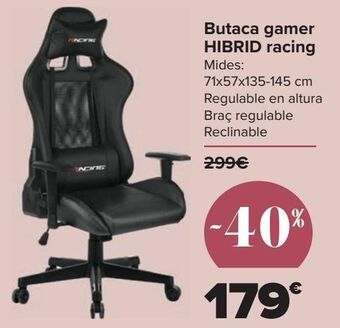 Carrefour Sillón gamer hibrid racing oferta