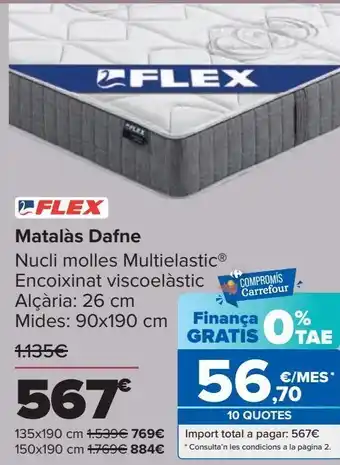 Carrefour Flex colchón dafne oferta