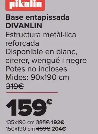 Carrefour Base tapizada divanlin pikolin oferta
