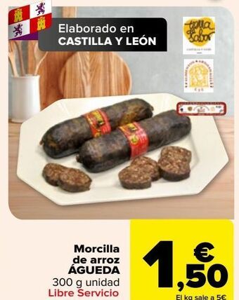 Carrefour Morcilla de arroz águeda oferta
