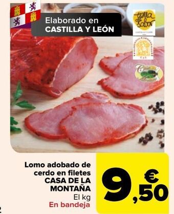 Carrefour Lomo adobado de cerdo en filetes casa de la montaña oferta
