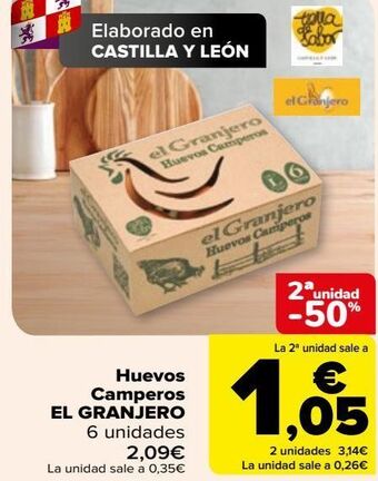 Carrefour Huevos camperos el granjero oferta