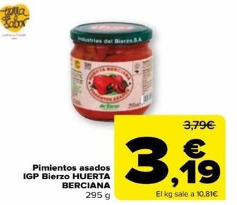 Carrefour Pimientos asados igp bierzo huerta berciana oferta