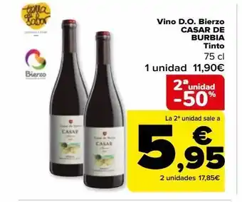 Carrefour Vino d.o. bierzo casar de burbia tinto oferta