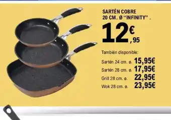 E.Leclerc Sartén Cobre 20cm Infinity oferta