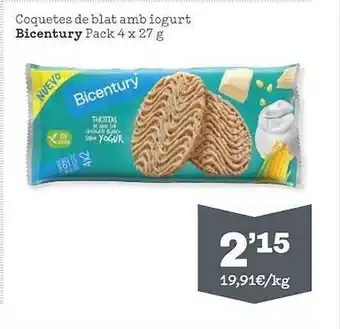 Sorli Coquetes de blat amb iogurt bicentury oferta