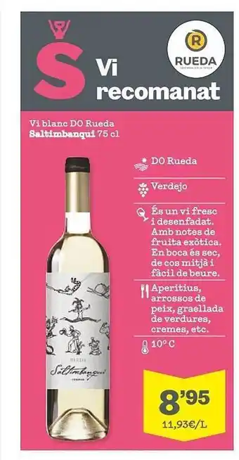 Sorli Vi blanco do rueda saltimbanqui oferta