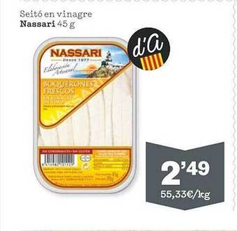 Sorli Seitó en vinagre nassari oferta