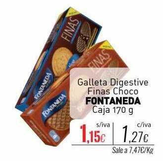Cuevas Cash Galleta digestive finas choco fontaneda oferta