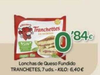 Alsara Supermercados Lonchas de queso fundido tranchetes oferta