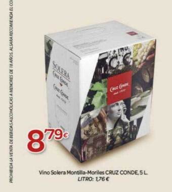 Alsara Supermercados Vino solera montilla-moriles cruz conde oferta