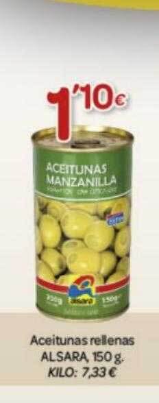 Alsara Supermercados Aceitunas rellenas alsara oferta