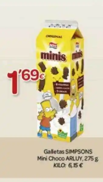 Alsara Supermercados Galletas simpsons mini choco arluy oferta