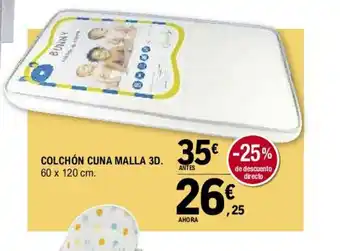 E.Leclerc Colchon cuna malla 3D oferta