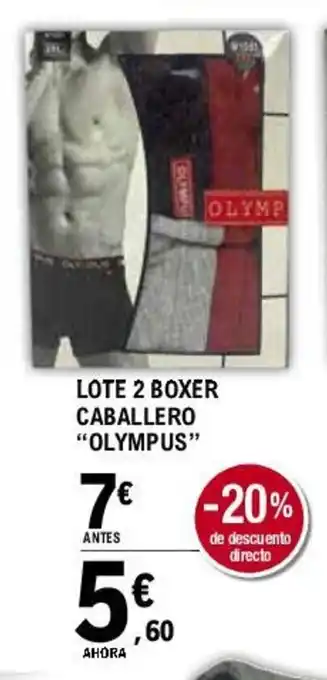 E.Leclerc Lote 2 Boxers Cabellero "Olympus" oferta