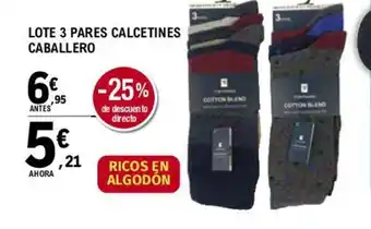 E.Leclerc Lote 3 Pares Calcetines Caballero oferta