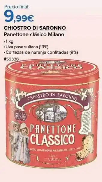 Costco Chiostro di saronno panettone clásico milano oferta