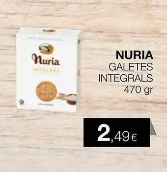 Plusfresc Nuria galetes integrals oferta