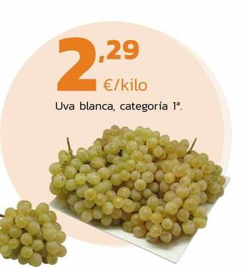 Supermercados Lupa Uva blanca oferta