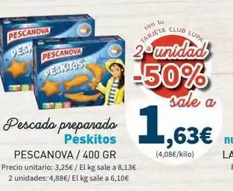 Supermercados Lupa Pescada preparada peskitos pescanova oferta