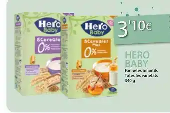 Plusfresc Hero baby farinetes infantils totes les varietats oferta