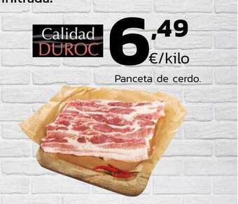 Supermercados Lupa Panceta de cerdo oferta