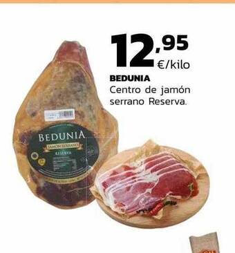Supermercados Lupa Bedunia centro de jamón serrano reserva oferta