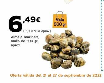 Supermercados Lupa Almeja marinera oferta
