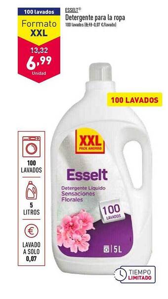 ALDI Esselt detergente para la ropa oferta