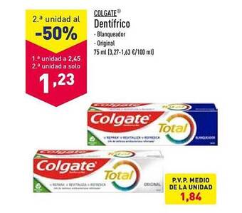 ALDI Colgate dentifrico oferta