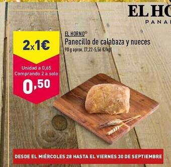 El horno panecillo de calabaza y nueces