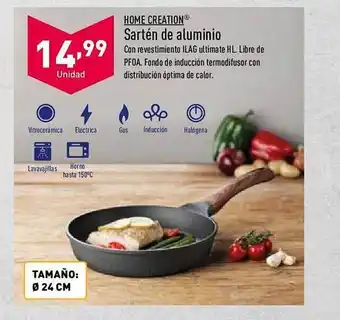 ALDI Home creation sartén de aluminio oferta