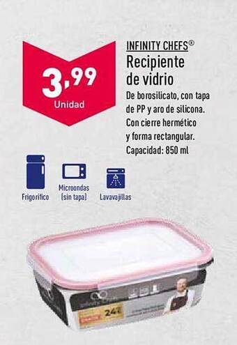 ALDI Infinity chefs recipiente de vidrio oferta