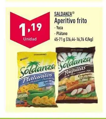 ALDI Saldanza aperitivo frito oferta